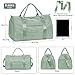 FIORETTO Womens Gym Tote Duffle Bag with Wet Pocket & Shoe Compartment, Sports Duffel Overnight Weekender Hospital Workout Carry on Bag for Girls, Ideal for Travel, Swimming, Dance, Ballet Celadon