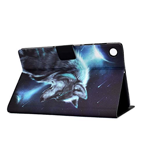 Case for Lenovo Tab M10 Plus 10.3 Tablet Protective Leather Cover Folio Slim Lightweight with Flip Stand Card Holder Lenovo Tab M10 FHD Plus TB-X606F 10.3 Cover (Space wolf) - Image 3