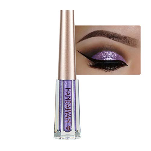 Diamond Glitter Liquid Eyeshadow, Mermaid Eye Shadow Long Lasting and Pigmented Waterproof Sparkling &Shimmer Eyes Makeup