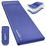 Elegear Self Inflating Sleeping Pad for Camping,3.1Inch Extra Thickness Memory Foam Insulated Camping Pad, Waterproof 4-Season Camping Air Mattress Mat with Pillow for Car Camping, Travel, Tent, Floor