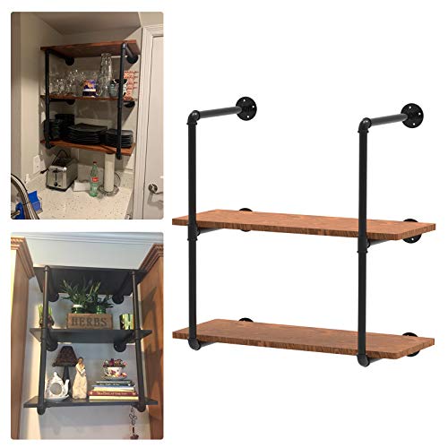 Industrielle Wandhalterung, Eisenrohr-Regalhalterungen, Vintage Cover