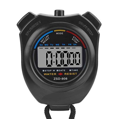 stopwatch Big Screen Interval Timer Dedicated To Training & Sports.Easy to operate stopwatch+Whistle