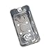 Qlvily 12 Packs 4x2 Inch Metal Electrical Box, Single Gang Electrical Box, Ten 1/2 Inch Knockouts, Raised Ground, 13 Cu. in. Capacity, 1-7/8