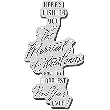 Stampendous CRM276 Christmas Cling Rubber Stamp, 3.5 by 4-Inch, Merry Wish