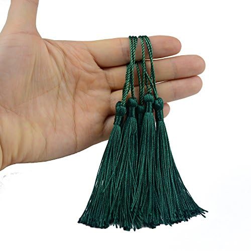 100pcs Silky Handmade Craft Tassels Mini Pendant for DIY Bookmark Keychain, Garland, Graduation Cap, Curtains, Jewelry Making - Image 3