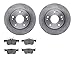 Dynamic Friction Company Rear Brake Rotors with 5000 Advanced Brake Pads 6502-59437