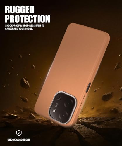 Image of WOW IMAGINE Back Cover for Mi Redmi 15C 5G | Poco C85 5G 2025 | Ultra Slim Flexible Non-Slip Grip | Inner Fabric | Metal Camera Ring & Lightweight Soft Silicone Mobile Case - Tan Brown