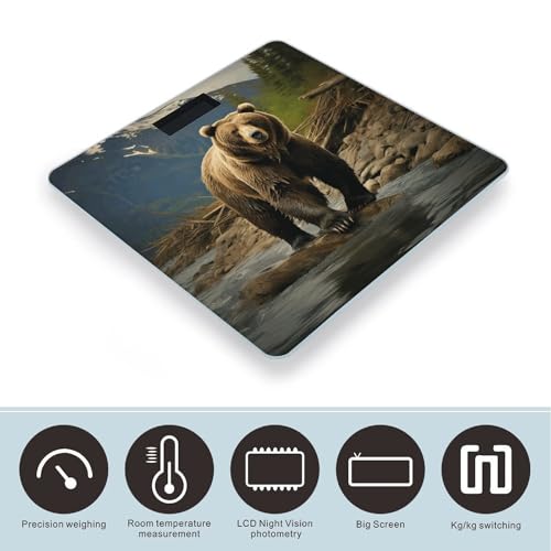Balanza Digital Brown Bear de Alta Precisión para Baño miniatura 3