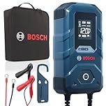 Bosch C80-Li Caricabatterie per auto, 12 V/15 A con Carica di Mantenimento - Per Batterie al Piombo-Acido, EFB, GEL e AGM e SLI da 6 V/12 V e al Litio (LiFePO₄)
