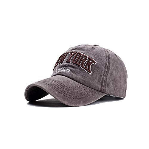 CheChury Vintage Gorra de béisbol Bordado Unisex New York Bordado Sombrero de Baseball Hip-Hop Mode Cap Snapback Ajustable Gorras Deportes para Hombre y Mujer