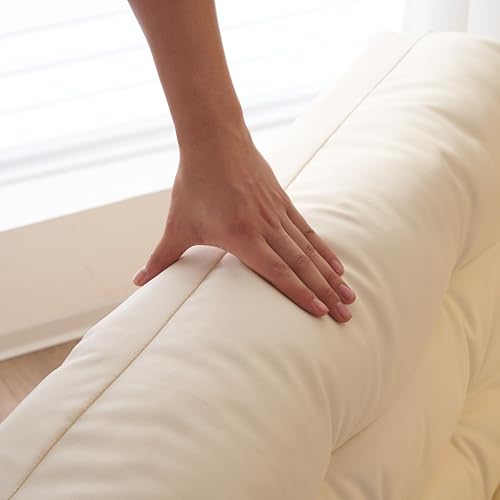 オーエスジェイ(OSJ) 座椅子 リクライニング ハイバック 座椅子ソファー 2人掛け 折りたたみ座椅子 幅228 ベッドになる可能 ホワイト [4]