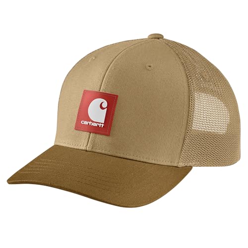 Image of Carhartt Men's Rugged Flex Twill Mesh-Back Logo Patch Cap