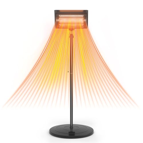 AOKSURE Mobile Heater: 1500W Electric Infrared