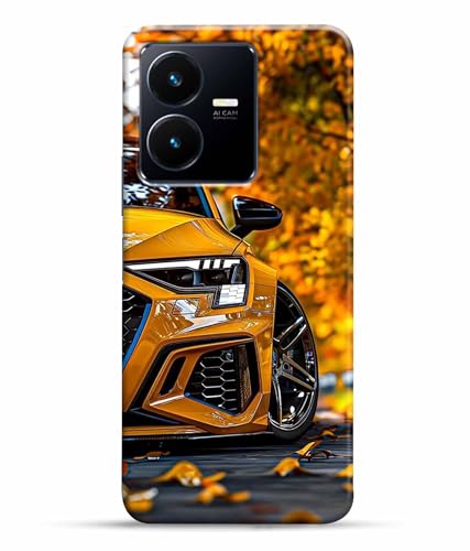 Image of Racing Car Rider Printed Hard Back Case Cover & Compatible for Vivo Y22 | Vivo Y22S | V2207 (Multicolor) - D1815