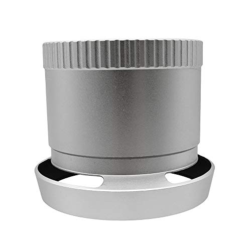 Tubo Adaptador de Filtro para Lente de Metal LA-49X2S con Sombrilla para Lente de 49 mm para Cámaras Leica X1 y X2, Color Plata miniatura 3