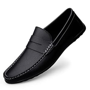 Men’s Loafers Flat Breathable Casual Leather Moccasins Handmade Slip On Driving Business Shoes