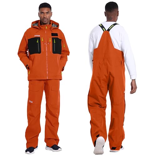 Men’s 3L-Gore Pro-Tex Waterproof Fishing Jacket & Bib Pants Set – Waders & Foul Weather Gear2