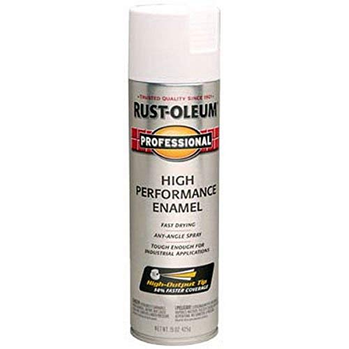 Image of Rust-Oleum 239108 Professional High Performance Enamel Spray Paint, 15 oz, Semi-Gloss White