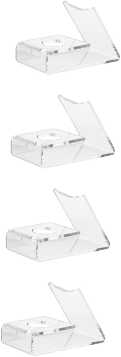 POPETPOP 5pcs Table Tennis Holder Racket Display Stand for Safe Storage and Clear Showcase for Home Office and Sports Equipment Display