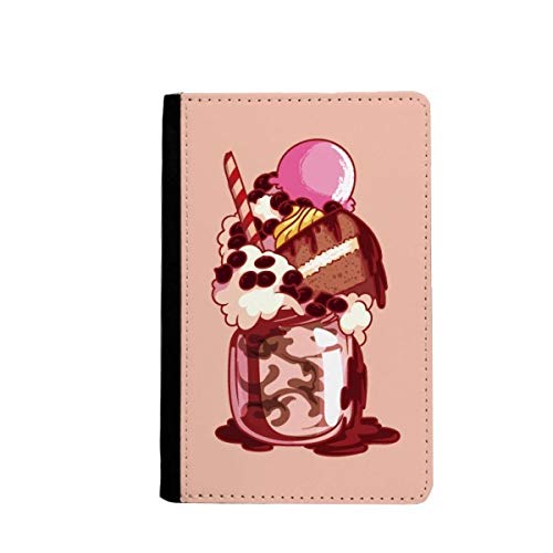 Étui portefeuille passeport crème glacée multicolore rigide