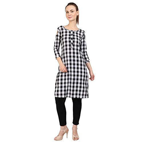 Black and white kurta ladies Clearance
