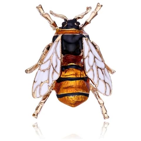 thuizen Bee Bumblebee Dress Brooch Insect Decoration Dinner Corsage Pin (Yellow) Cover