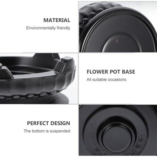 Support pour plantes evitant les taches d'eau grace a sa base de pot de fleurs rustique - 4
