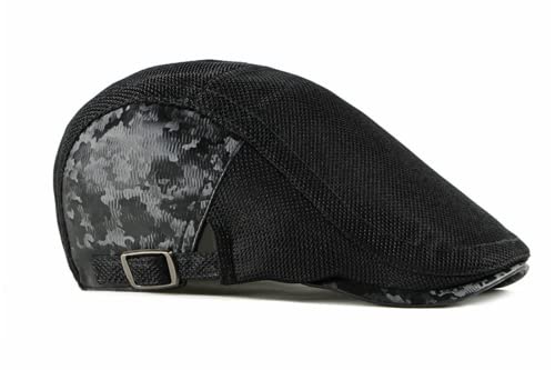 Wwyw WCX563 Newsboy Hats For Men Spring Summer Mesh Berets Newsboy Hat Women Camouflage Caps Men Visors Cabbie Herringbone Cap thumb #2