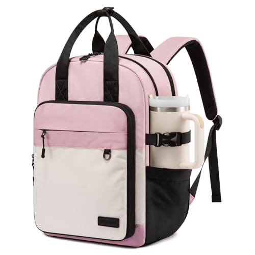 LOVEVOOK Laptop Backpack for Women, 15.6 Inch Computer Backpack Purse, Casual Daypack Carry-On Personal Item Travel Bag, College Bookbook for Teen Girls Students Back to School