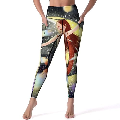 Legging de sport taille haute anti-glissement pour fitness et gym S