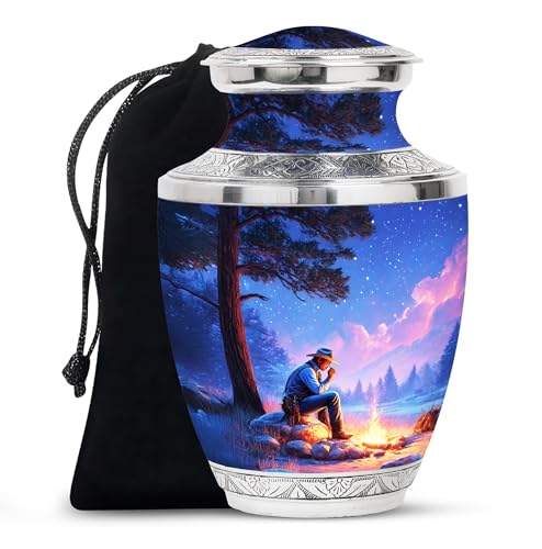 Image of Cowboys Urn Urns for Human Ashes Large 10 Inch | Urns for Human Ashes Large Decorative Urns for Ash Ash for Men & Female