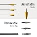 ARCTIRA 31 inch Archery Targeting Feathers Arrows for Recurve Bow Carbon Arrows with Removable Arrowhead for Adult Beginner Target Practice Outdoor Training 6 PCS (Yellow Feathers)