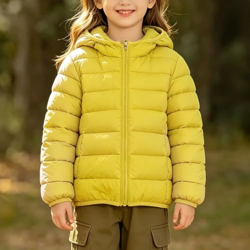 Girls Winter Coat Quilted Lightweight Outerwear Hooded Puffer Jackets 2-15Y - image 2