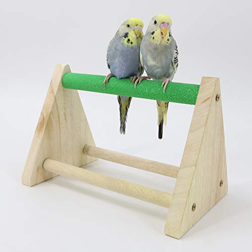 image for YINGGE Parrots Playstand Bird Playground Wood Perch Gym Stand Exercise