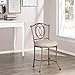 Hillsdale, 50945A, Emerson Metal Vanity Stool, Golden Bronze