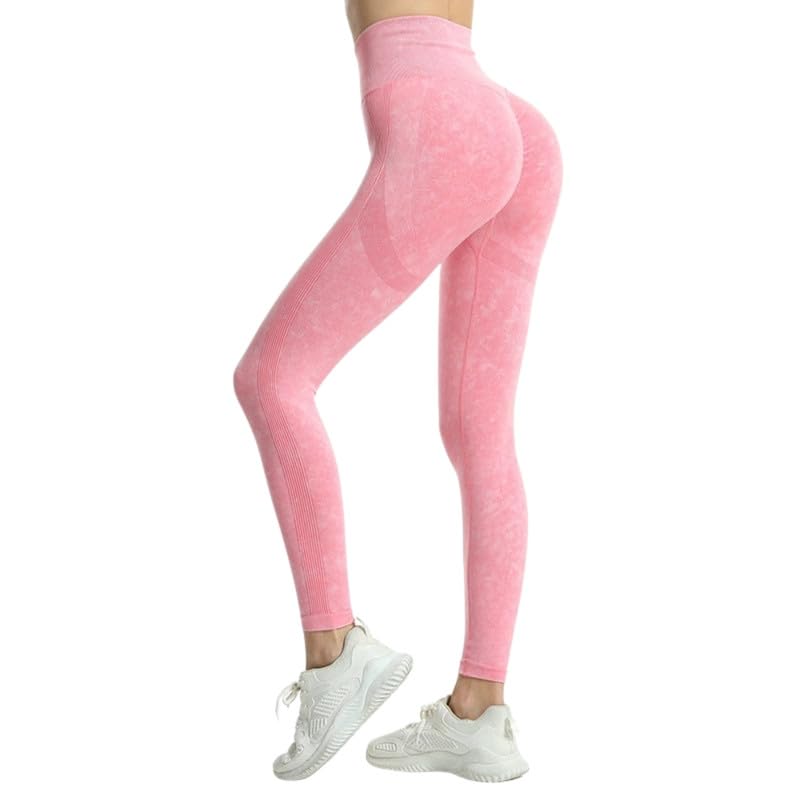 WESOKE® Women's Seamless Workout Leggings | Waist Yoga Pants | Scrunch Butt Lifting Gym Tights Watermelon Red-image-38