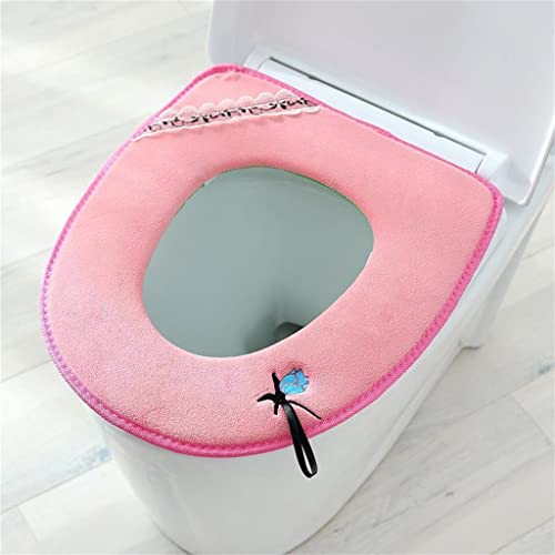 ZSMLB Toilettensitzbezug Toilettensitzkissen Allgemein Verdickter weicher Toilettensitz mit Griff Waschbares Toilettensitzkissen – Bild 4