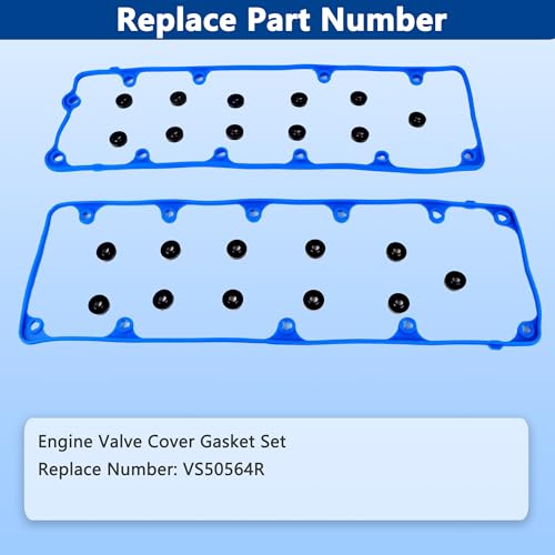 Image of VS50564R Valve Cover Gasket Set Kit for Ford F150 E150 E250 Crown Victoria Expedition Explorer Mustang, Lincoln Town Car, Mercury Grand Marquis Mountaineer, Mobility Ventures VPG MV-1, 4.6L V8