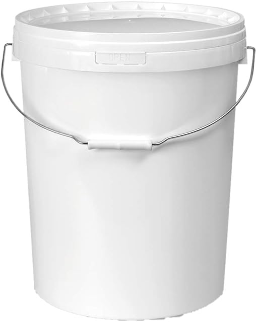 LINCS PRODUCTS 25 LITRE PLASTIC BUCKET WITH LID & METAL HANDLED ARM/A HARD WEARING BUCKET