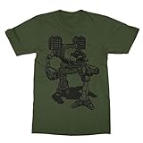 Battlemech Shirt Mens Basic/Military Green Large