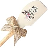 THREE HUMAN In A World Funny Silicone Spatula, Funny Baking Tool, Modern Farmhouse Kitchen Decor, Gift for Chef, Sister, Mom, Pastry Chef, Friends, Nana, Grandma 3*12 N13