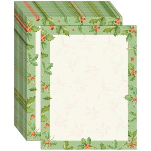 Holly Ivy Christmas Holiday ^[wbh NX}X{[_[ Rs[^[p [p T^ւ̎莆 zf[ v^[p ҏ ItBX wZ 8.5 x 11C` 100