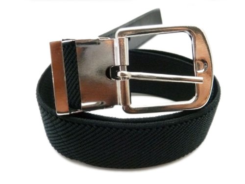 Olata elastischer Kinder-Gürtel mit silberner Schnalle (1-6 Jahre). Schwarz Cover