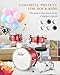 Eastar Drum Set for Kids and Beginners, 3-Piece 14'' Drum Kit with Adjustable Throne, Cymbal, Pedal & Two Pairs of Drumsticks, Junior Drum Set with Bass Tom Snare Drum, Metallic Red