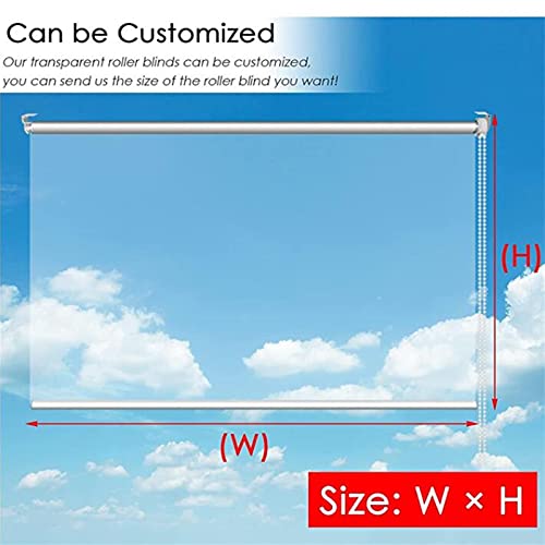 Xiaolin Exterior Clear Roller Shade With Grommets, 100% Waterproof Roll Up Blinds For Outdoor Patio Gazebo Balcony Kitchen (Color : Clear, Size : W85Xl190Cm) #TOP1