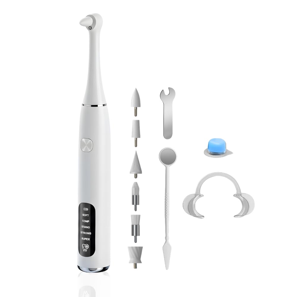 Kit de limpieza profunda para pulidor de dientes con 5 cabezales de cepillo de repuesto