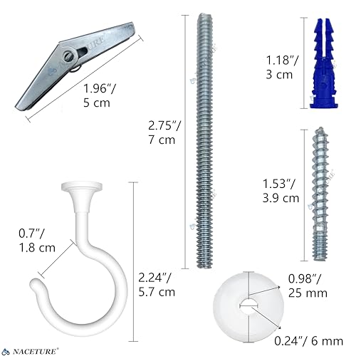 Large-Ceiling-Swag-Hooks-White-4-Pack-for-Plants-and-Lights-For-hanging-plants-light-fixtures-and-decor-with-cavity-wall-hardware