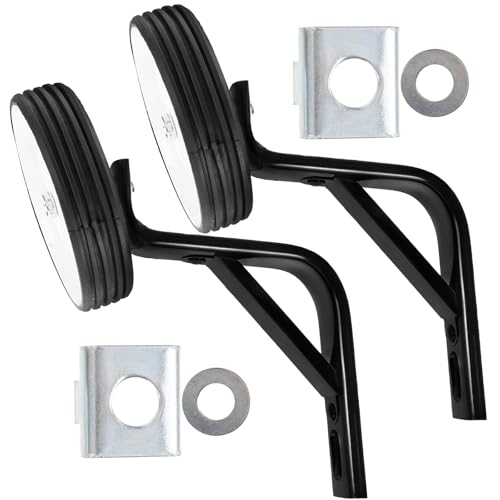 Ruedas de Entrenamiento para Bicicleta 12-16 Pulgadas Blancas con Soporte Estabilizador, Ruedas Silenciosas y Resistentes para Ciclismo miniatura 1