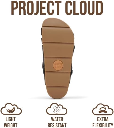 Project Cloud 100% Genuine Leather Platform Sandals Women – Strappy Wedges with Comfortable Plush Insole – Lightweight & Non Slip Wedge Sandals for Women 2026 - Image 4