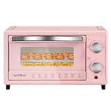 WOLTU BF10rs Mini Backofen 12 Liter, 800 Watt Toasterofen | Pizzaofen | Krümelblech mit Timer Minibackofen für Pizza, Toast, Truthahn, Hot Dogs Rosa - 8